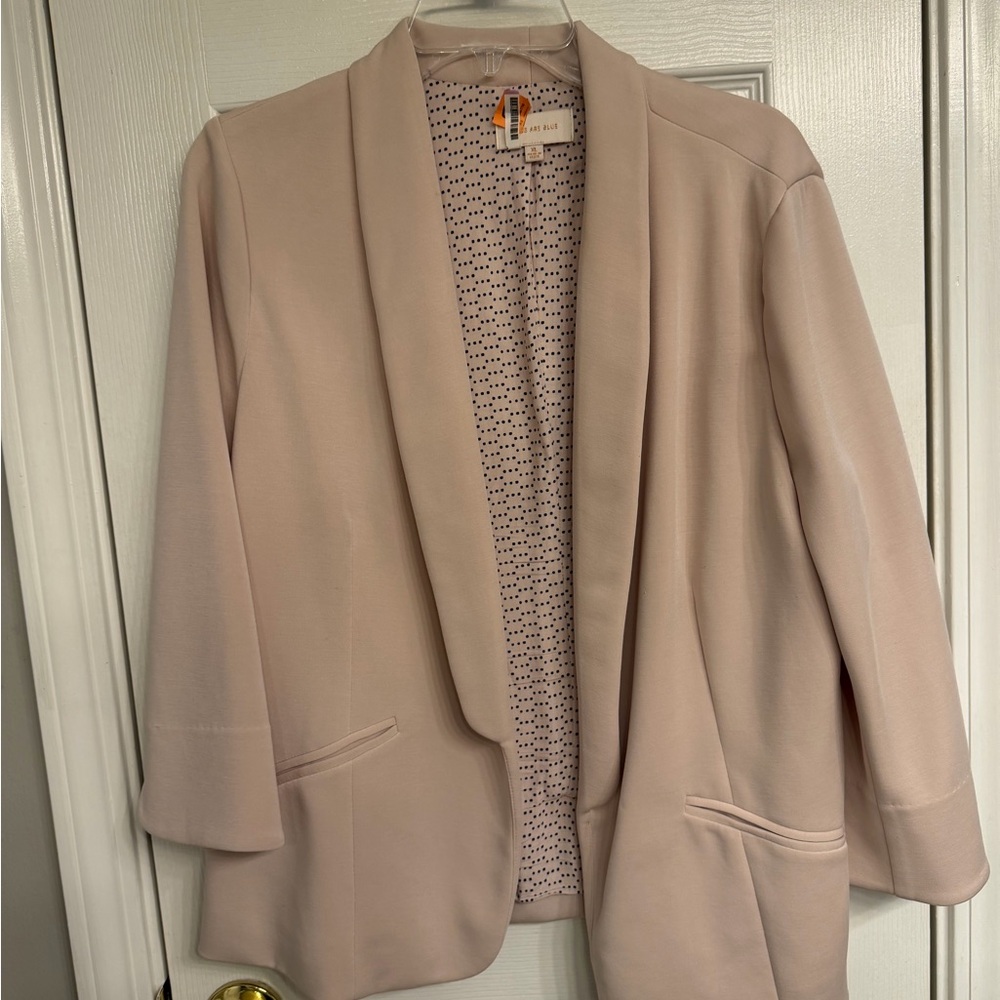 Skies Are Blue Light Pink Blazer